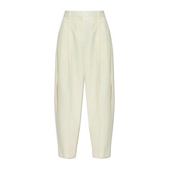 Jacquemus Wide Trousers, female, Yellow, Size: S D-Hom Trousers