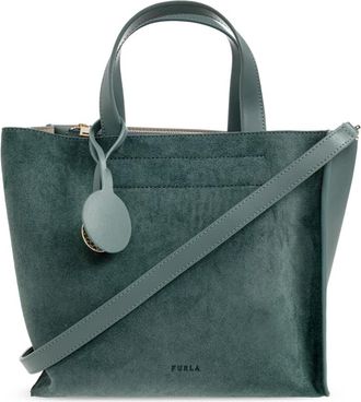 Furla Divide It Tote S - Dames - Handtassen - Groen - ONE Size - Leer - Tassen
