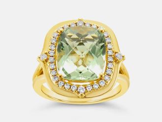 Le Vian Ladies Green Quartz Rings in 14K Honey Gold