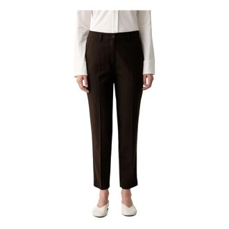 Marc O'Polo Broek > Broeken - Dames - Slim Fit Broeken - Bruin - S - Broeken