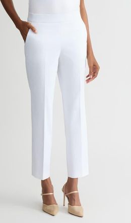 Kasper The Audrey Pull-On Straight Leg Pants in Vanilla Ice at Nordstrom, Size X-Large