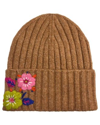 MARCUS ADLER Flower Embroidered Beanie