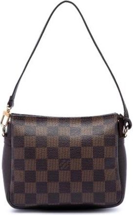 Louis Vuitton Pre-owned Trousse Pochette - Dames - Vintage Schoudertas - Bruin - ONE Size - Leer - Vintage