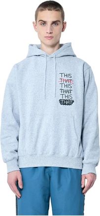 Thisisneverthat This Is That Hooded Sweatshirt - Heren - Hoodies - Grijs - M - Katoen - Hoodies & sweatvesten