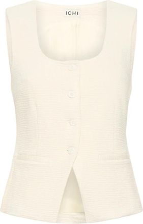 Ichi Vest - Dames - Bodywarmers - Beige - L - Jassen