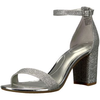 Bandolino Armory Heeled Sandal Silver 25024853-041 Womens