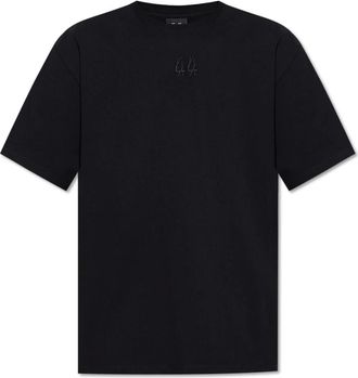 44 Label Group Bedrukt T-shirt - Heren - T-shirts - Zwart - 2XL - Katoen - Tops