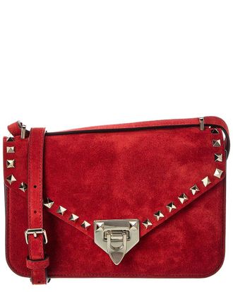 Valentino Rockstud Small Suede Shoulder Bag