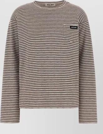 Miu Miu oversized knitted top