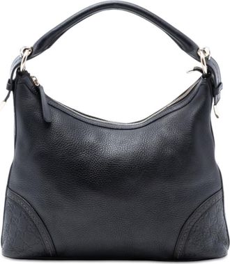 Gucci Pre-owned Gucci Medium Pebbled Calfskin ssima Trim Signoria Shoulder Bag Ladies 0N4JYGGRXHVH63UD