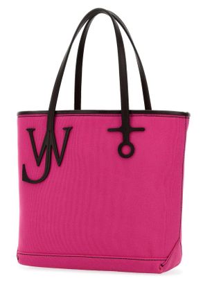 J.W.Anderson Womens Fuchsia Canvas Small Anchor Bucket Bag Pinkbrown Borse A Mano