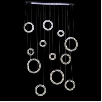 Trade Shop Trade Shop - Copy Of Lampadario Circolare Creativo A Petalo Cristallo Illuminazione Lampada Camera 92075