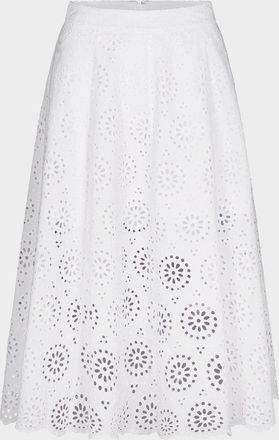 Frame Denim The Solstice Eyelet Skirt
