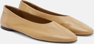 Toteme Leather ballet flats