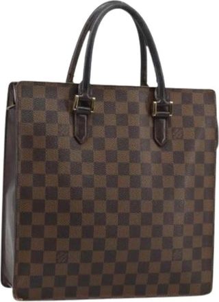 Louis Vuitton Pre-owned Tote Bags, female, Brown, Size: ONE SIZE Pre-owned Vintage Damier Ebene Hand Bag