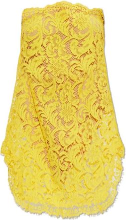 Dsquared2 Sophie Lace Dress - Dames - Feestkleedjes - Geel - S - Leer - Kleedjes