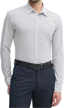 HUGO BOSS Heren, Overhemden, Blauw, Maat: S Leer