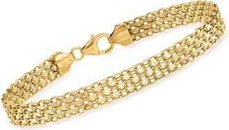 Ross-Simons Italian 18kt Yellow Gold Bismark-Link Bracelet