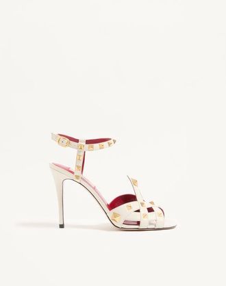Valentino Garavani Studdy Kidskin Sandal 100mm Wo