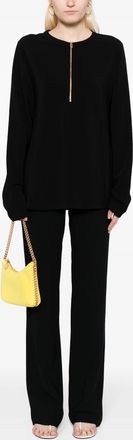 Stella McCartney Stella McCartney Womens Iconic Zip Detailed Black Top viscose - Size EU 42 (Womens)