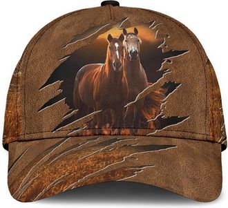 Generic Unisex Casual Hat Horse Snapback Cap for Men Women Horse Cap Gift for Horse Lovers Friend Snapback Cap Casual Flat Brim Baseball Caps Low Profile Ball