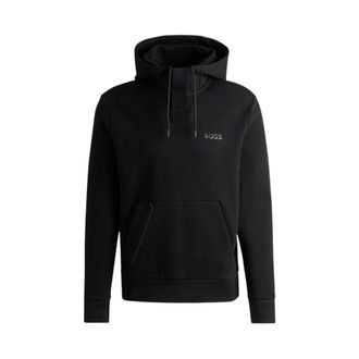 HUGO BOSS Hombre, Sudaderas, Negro, Talla: L