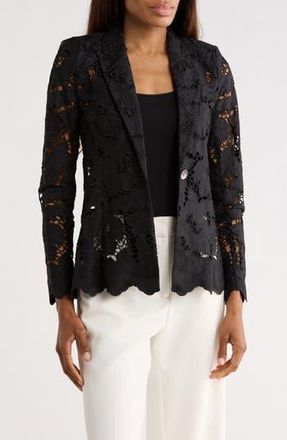 L'agence Clementine Lace Blazer in Black at Nordstrom Rack, Size 8