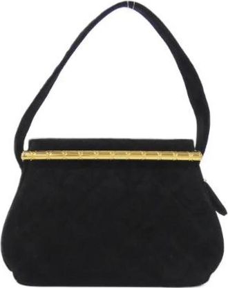 Chanel Pre-owned Suede Schoudertas - Dames - Vintage Schoudertas - Zwart - ONE Size - Su&egrave;de - Vintage