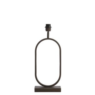 Light & Living L&aacute;mpara De Mesa - Jamiri - Marr&oacute;n - Metal - - Light&living