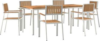 vidaXL Vidaxl - Garden Dining Set 3 pcs Brown Solid acacia wood