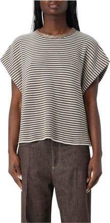 Brunello Cucinelli Mujer, Camisetas, Negro, Talla: M