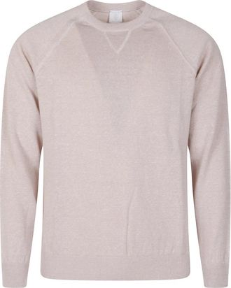 Eleventy Trui met ronde hals - Heren - Ronde hals truien - Roze - 2XL - Truien & Vesten