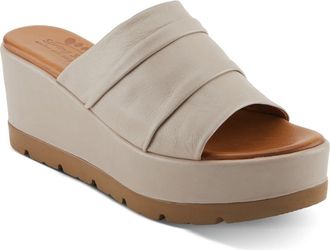 Spring Step Allerton Platform Wedge Slide Sandal in Light Taupe at Nordstrom, Size 10.5-11Us