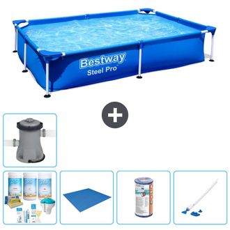 Bestway Piscina Bestway Steel Pro Rectangular - 221x150x43 Cm - 7-piezas S22065