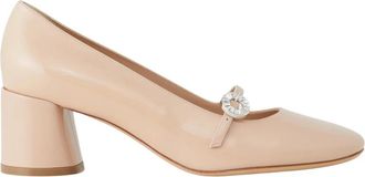 Casadei Cleo 50 Pumps - Dames - Pumps - Beige - 38 1/2 EU - Leer - Schoenen