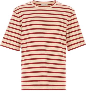 Jil Sander Embroidered Cotton T Shirt