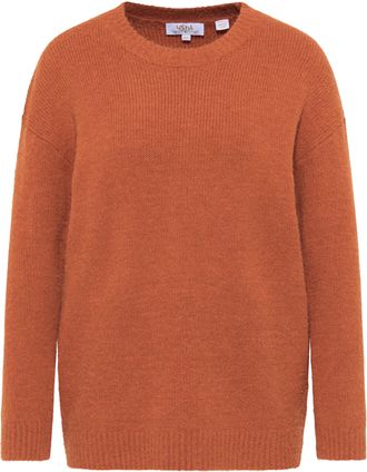 Usha trui met ronde hals Dames roestrood