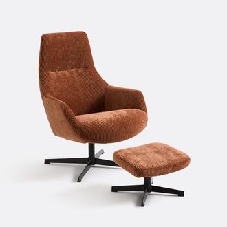 La Redoute Interieurs Draaifauteuil met voetensteun Roye