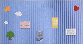 OEM Tablero De Fieltro, 24 X 16 Pulgadas, Tablero De Corcho Grande, Plegable, Tablero De Fotos, Hogares, Cocinas, 40 X 60 Cm, Azul Cielo