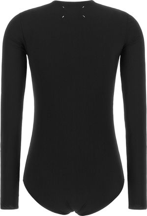 Maison Margiela Technical Stretch Jersey Bodysuit - Black