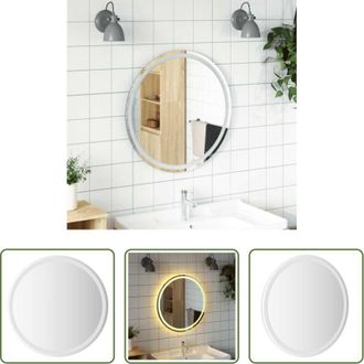 vidaXL vidaXL Specchio da bagno impermeabile - Specchio da Bagno LED 70 cm Rotondo