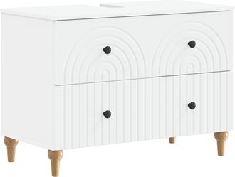 vidaXL Mueble De Lavabo Para Ba&ntilde;o Alkmaar Blanco 82 X 41 X 59 Cm Vidaxl