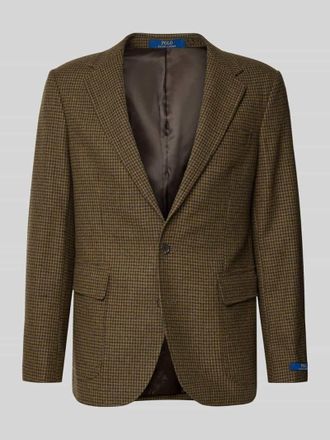 Polo Ralph Lauren Wollsakko mit Pattentaschen Modell MINI GUNCHECK in Oliv, Größe 44