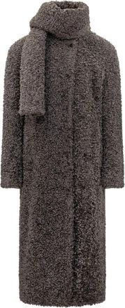 Msgm Faux Fur Shearling Jassen - Dames - Jassen - Grijs - XS - Jassen