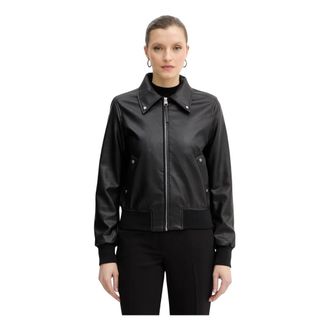 Silvian Heach Jassen, Dames, Zwart, L, Leer, Eldar Jas