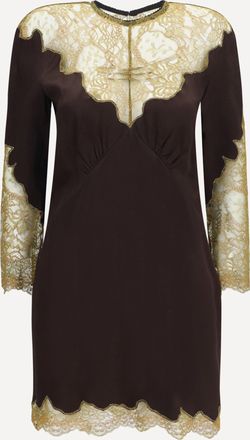 The Attico Abito corto con dettagli in pizzo Woman 40