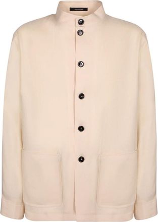 Tagliatore Linnen Jas - Heren - Zomerjassen - Beige - S - Linnen - Jassen