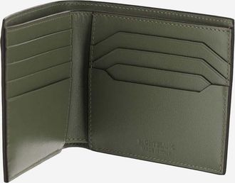 Montblanc Mens Wallet With 8 Compartments Clay Vitello & Cardholders