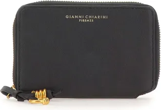 Gianni Chiarini Accessoires, Dames, Zwart, ONE Size, Leer, Dollaro Portemonnee