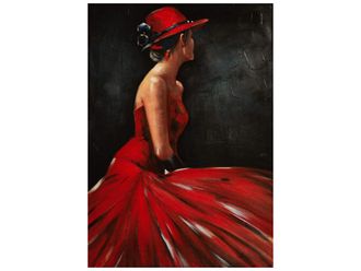 Schubiger M&ouml;bel Bild Rotes Kleid